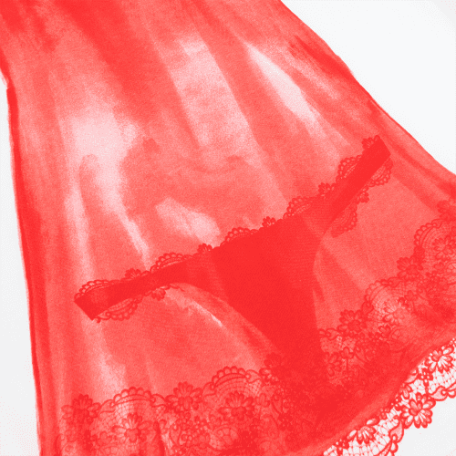 RedLingerieTee Detail03